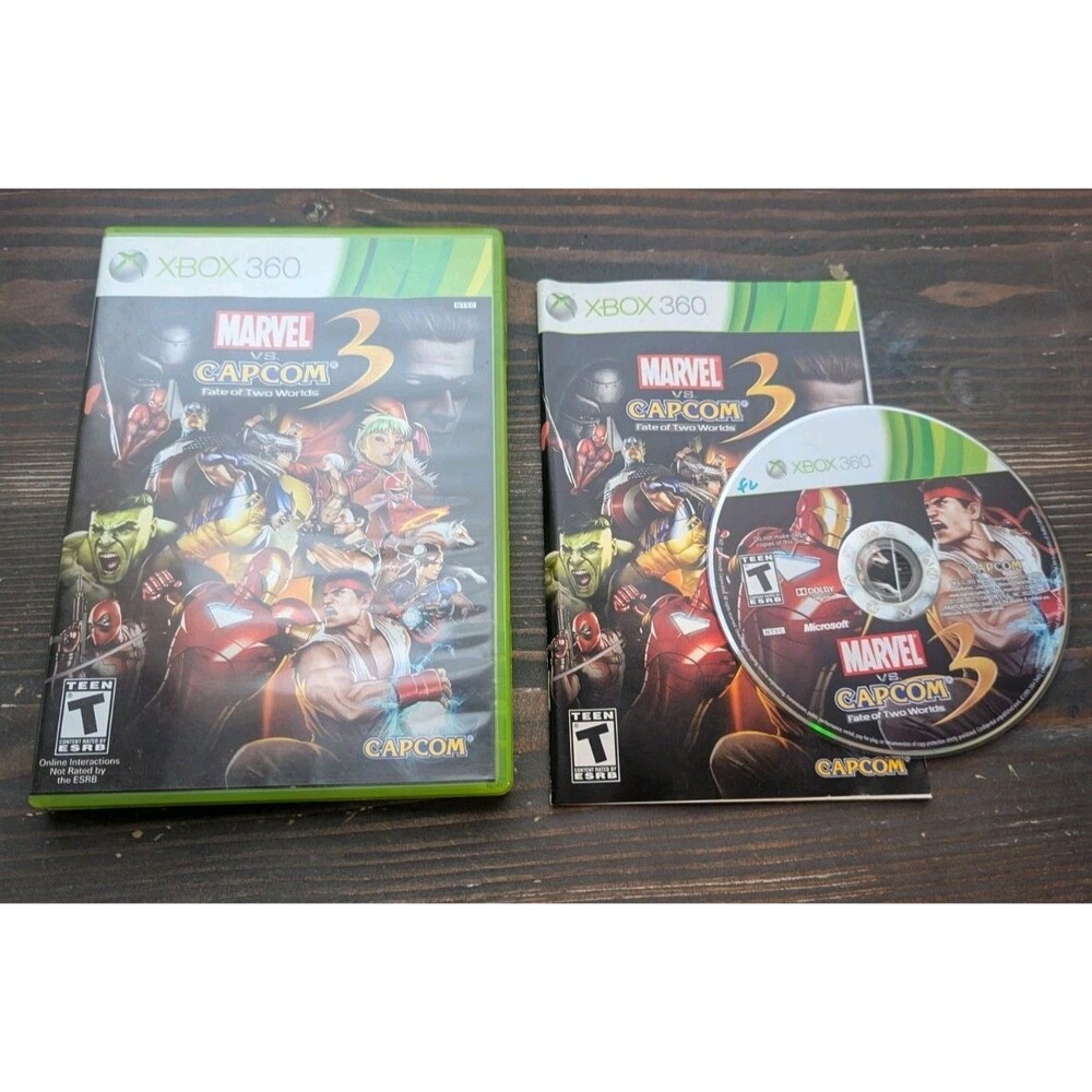 Marvel vs. Capcom 3: Fate of Two Worlds (Xbox 360)  Tested Working CIB